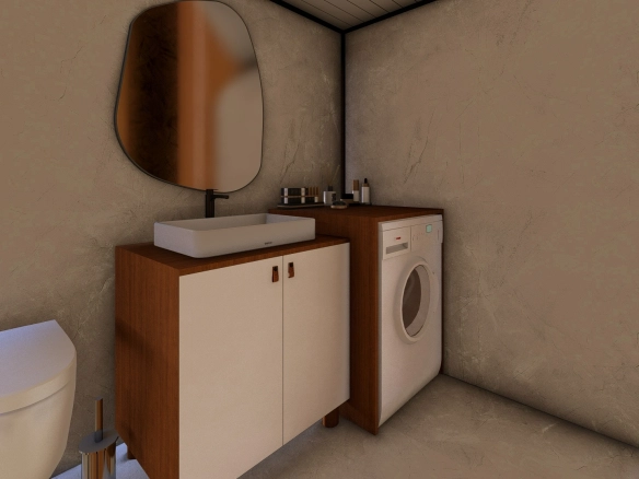 Aurora 8M banyo detayı ve zemin dokusu
