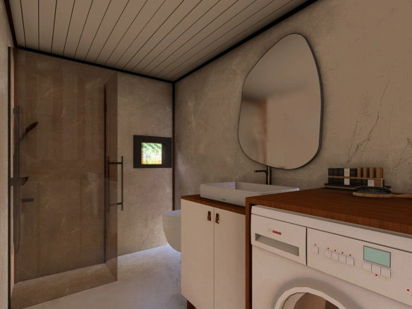 Aurora 8M banyo geçişi ve iç ışık oyunu