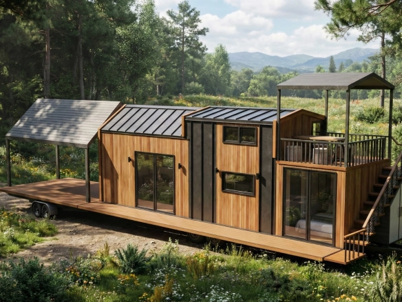 Hibrit House Modern Tiny House Dış Cephe Tasarimi 1 | Hibrit House