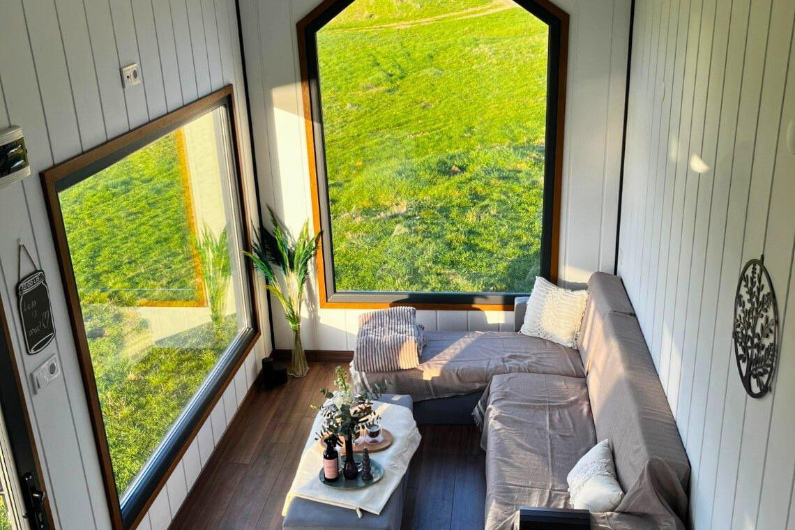 Hygge 8 metre tiny house giriş katı