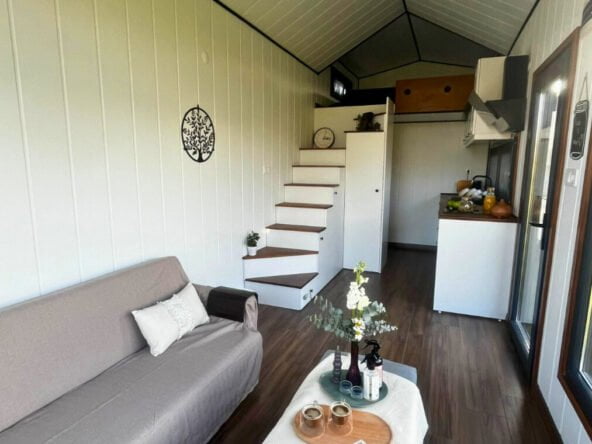 Hygge 8 metre tiny house iç görünüm