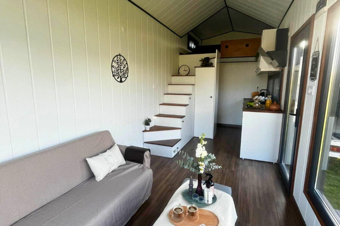 Hygge 8 metre tiny house iç görünüm