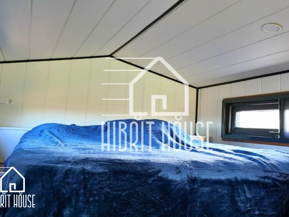 hygge 8 metre tiny house yatak odası | hibrit house