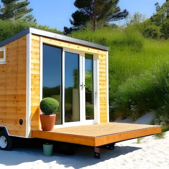 Kumların üzerinden tiny house